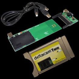 Deltacam Twin Rev 2.0 Deltacrypt CI Modul + USB Programmer