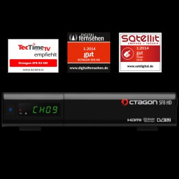 Octagon SF8 E2 HD USB Full HD Linux Sat Receiver Schwarz