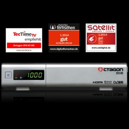 Octagon SF8 E2 HD USB Full HD Linux Sat Receiver Silber